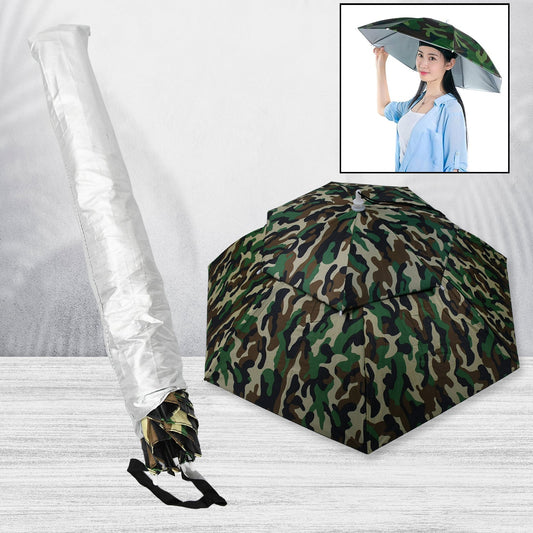 Umbrella Hat with Elastic Band, Fishing Umbrella Hat for Adults Kids Women Men, Umbrella Hat for Outdoor Activities