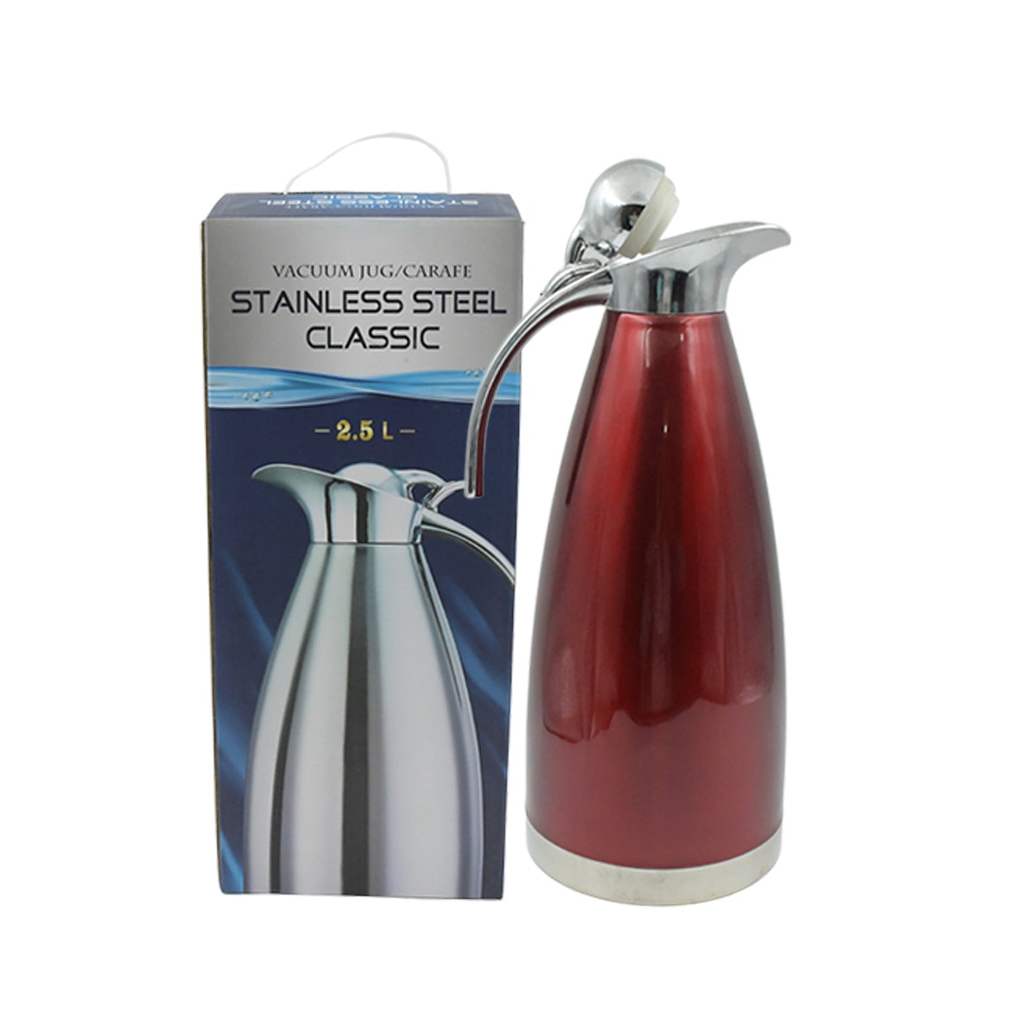 Vacuum Insulated Kettle Jug (Stainless Steel): 2.5L Sizes