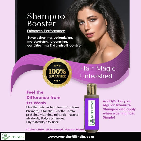 Natural Hair Shampoo Booster-Herbal Blend Nourishing Hair & Scalp